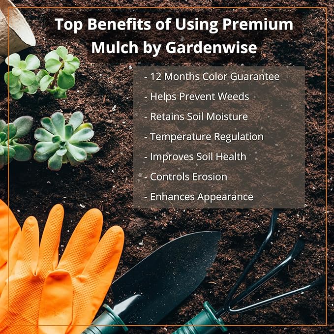 Premium Cypress Mulch for Landscaping, Gardens, Lawns, Reptile Bedding, and Potted Plants (0.5 CF - 14 L - 15 QTS)