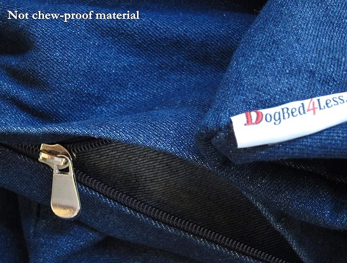 Dogbed4less Premium Gel Memory Foam Dog Bed, Durable Denim Cover with Waterproof Liner and Extra Pet Bed Case, 35"X20"X4" Small to Medium Pet