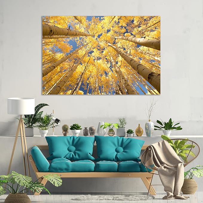 Nature Wall Art Prints - Ocean Forest Mountain Lake Canvas Landscapes - Small to Extra Large Living Room Bedroom Kitchen Bathroom Décor (Reaching for the Sky, 24L" x 36W")