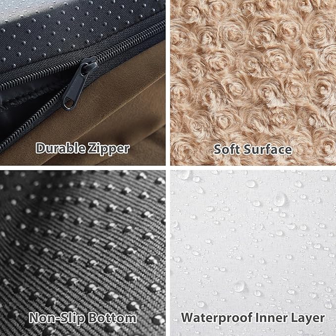 BFPETHOME Orthopedic XXL Dog Bed for Extra Large Dogs, Waterproof Sofa with Sides, Non-Slip Bottom and Egg-Crate Foam Couch Bed with Washable Removable Cover