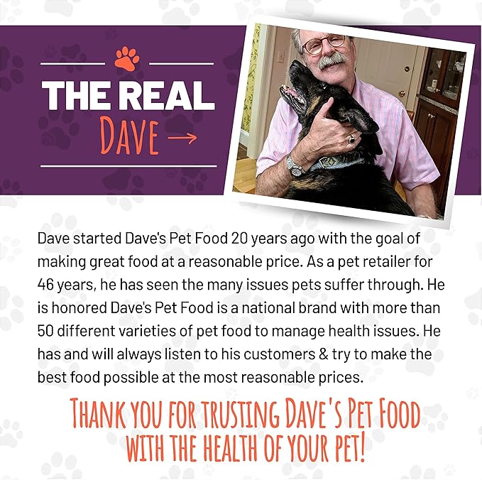 Dave's Pet Food Grain Free Wet Cat Food Pate (Chicken & Duck Dinner), Made in Canada Naturally Healthy Canned, Added Vitamins & Minerals, 5.5 oz Cans (24 Pack)