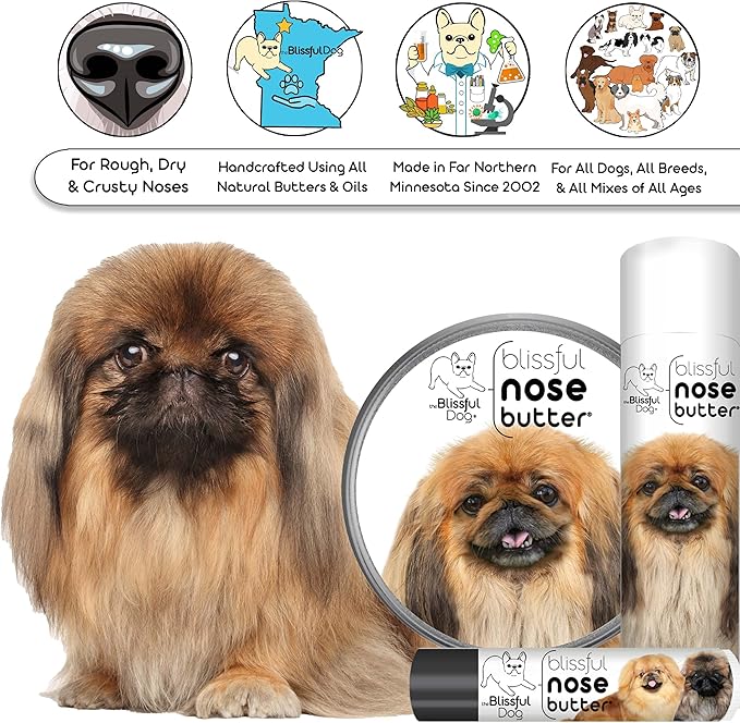 The Blissful Dog Pekingese Unscented Nose Butter - Dog Nose Butter, 1 Ounce