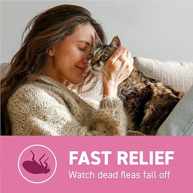 Capstar (nitenpyram) for Cats, Fast-Acting Oral Flea Treatment for Cats 2-25 lbs, Vet-Recommended Flea Medication Tablets Start Killing Fleas in 30 Minutes, 12 Doses